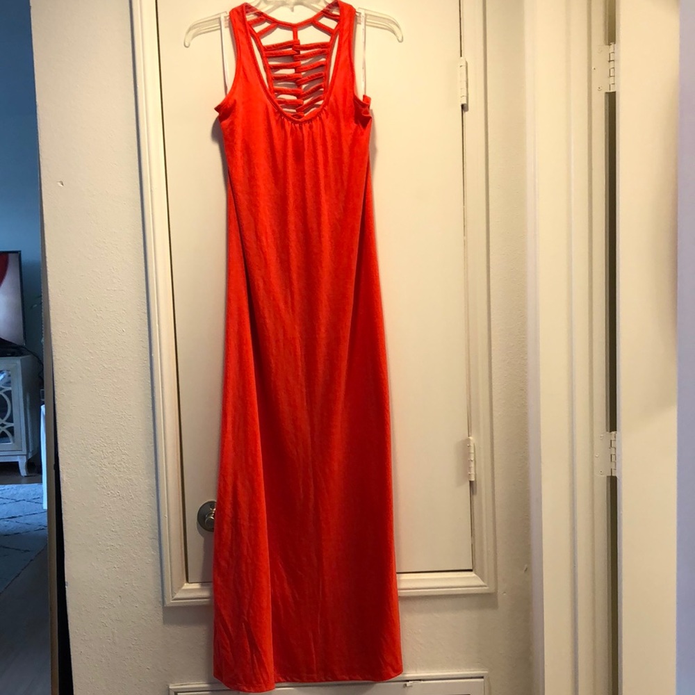 NWT! Maxi dress in red-orange from Forever 21 size large